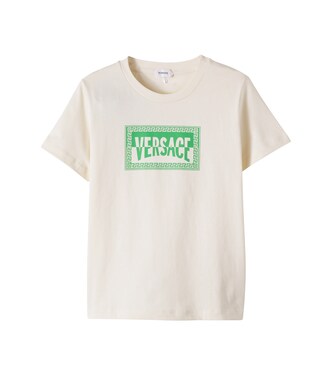 Logo cotton jersey T-shirt | Versace Kids