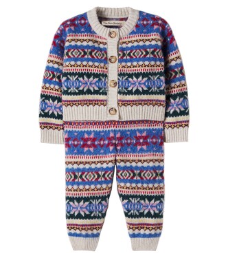 Baby wool-blend cardigan and pants set | The New Society