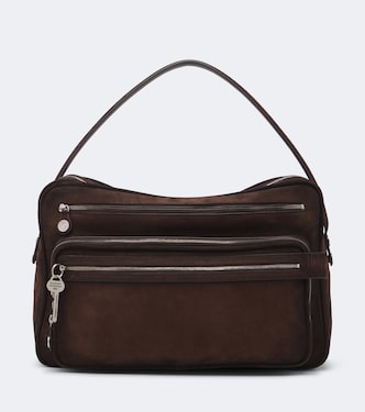 Camero Camera suede shoulder bag | Acne Studios