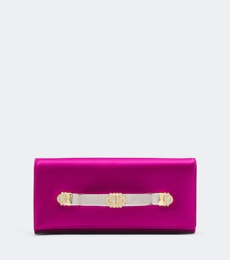 Bvlgari Tubogas embellished satin clutch | Bvlgari