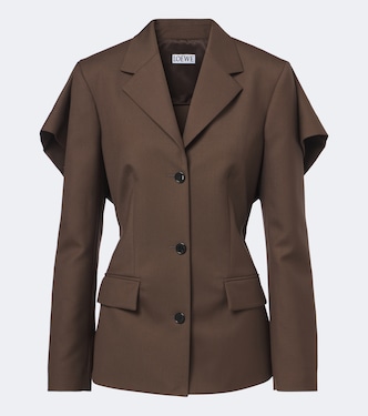 Caped wool blazer | Loewe