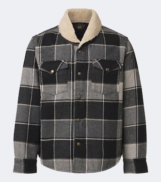 Padded plaid cotton twill overshirt | RRL