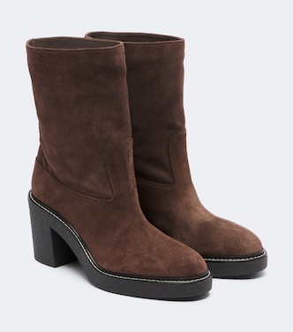Ankle Boots Valley aus Veloursleder | Aquazzura