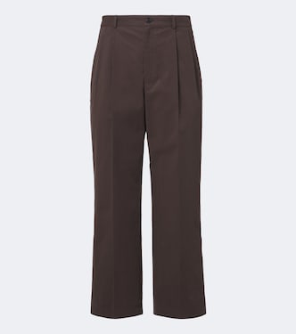 Nesper cotton canvas straight pants | The Row