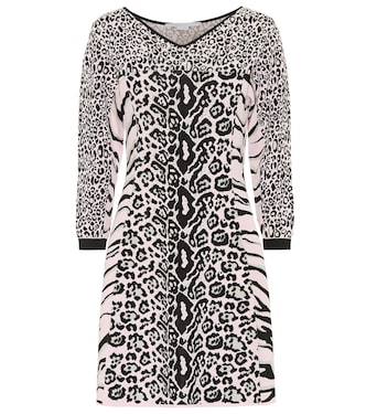 Robe en jacquard de laine et coton mélangés | Stella McCartney