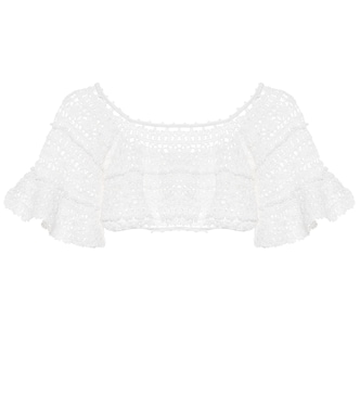 Top raccourci en coton | Anna Kosturova