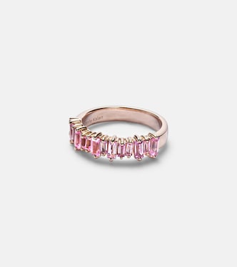 18kt rose gold ring with sapphires | Suzanne Kalan