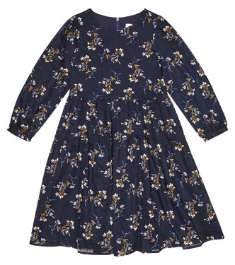 Floral-printed ruffled cotton dress | Paade Mode