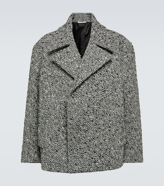 Embellished bouclé wool-blend jacket  | Valentino