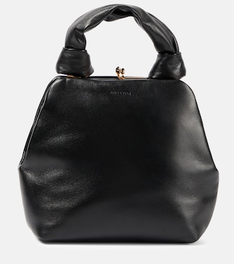 Goji Square Small leather tote bag | Jil Sander