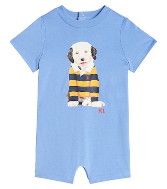 Baby printed cotton playsuit | Polo Ralph Lauren Kids
