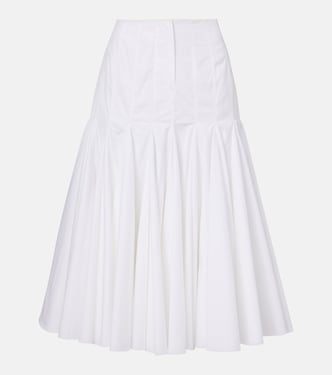 Agave cotton poplin midi skirt | Jacquemus