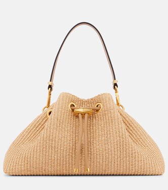 Cinch M raffia shoulder bag | Jimmy Choo