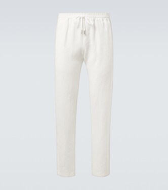 Linen straight pants | Thom Sweeney