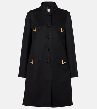 VGold wool and cashmere coat | Valentino