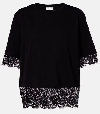 Cotton lace T-shirt | McQueen