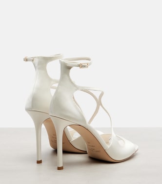 Azia 95 satin sandals in white - Jimmy Choo | Mytheresa