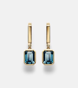 18kt gold (750/1000) drop earrings with topaz | Bucherer Fine Jewellery