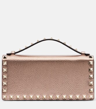 Rockstud Mini metallic leather crossbody bag | Valentino Garavani