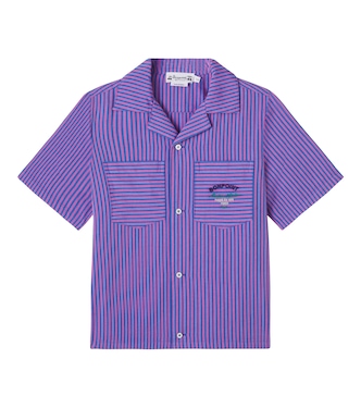 Fabri striped cotton bowling shirt | Bonpoint