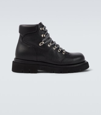 Lug 레더 레이스업 부츠 | Bottega Veneta