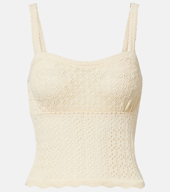 Nadille pointelle scalloped top | Dôen
