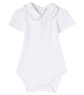 Baby pointelle scalloped cotton onesie | Patachou