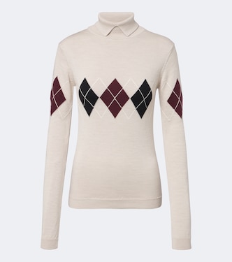 Argyle virgin wool sweater | Mugler