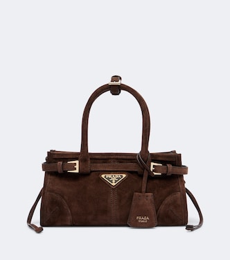 Prada Bonnie迷你绒面革托特包 | Prada
