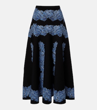 Jupe midi Alessia en maille jacquard | Ulla Johnson