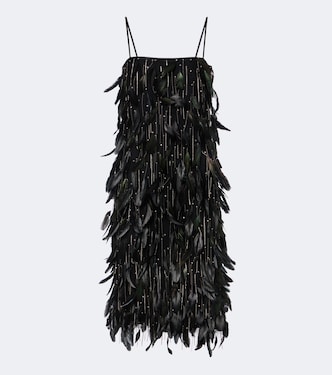 Julita embellished fringed cocktail dress | Costarellos