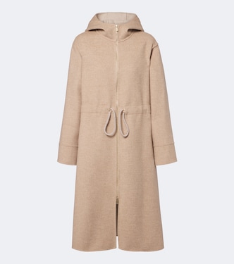 Hooded wool and cashmere coat | Eleventy