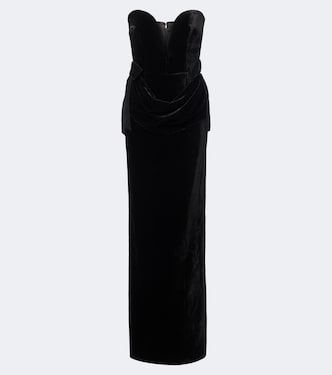 Delphis velvet bustier gown | The New Arrivals Ilkyaz Ozel