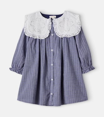 Robe Hyacinte en coton à carreaux | Louise Misha