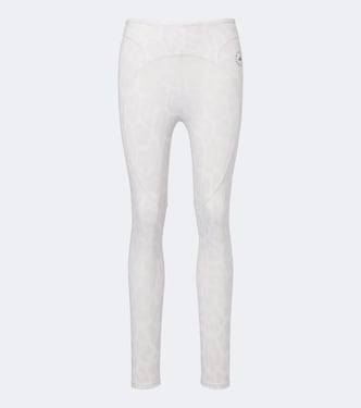 Logo leopard-print leggings | Adidas by Stella McCartney
