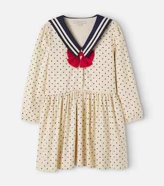 Cali bow-detail polka-dot cotton dress | Konges Sløjd