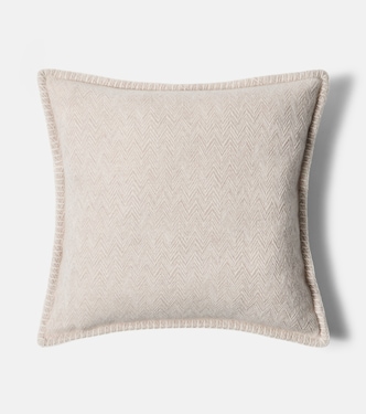 Camelia Zigzag wool and cashmere cushion | Missoni