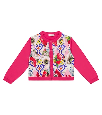 Baby - Cardigan in cotone e seta | Dolce&Gabbana Kids