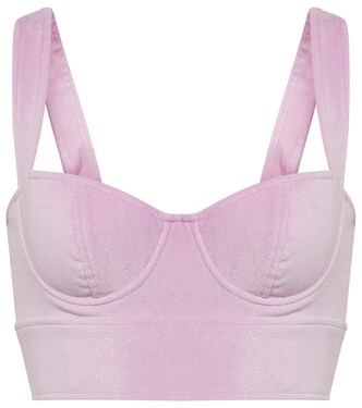 Bustier-Top Cole aus Cord | Alex Perry