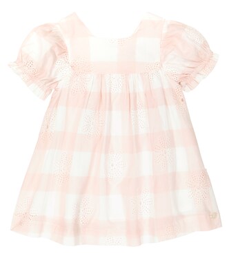 Baby checked broderie anglaise dress | Tartine et Chocolat