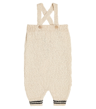 Baby Latzhose Silver aus Strick | 1 + in the Family