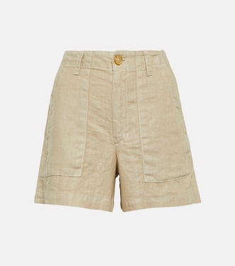 Fallon linen shorts | Velvet