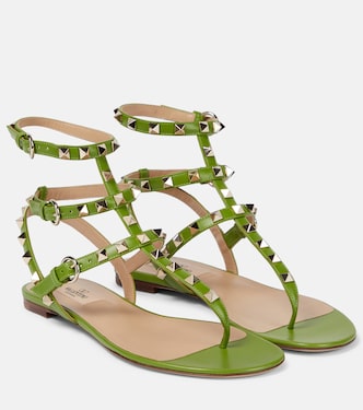 Rockstud leather sandals | Valentino Garavani