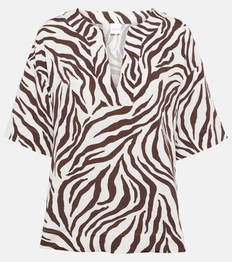 Siberia zebra-print jersey top | Max Mara