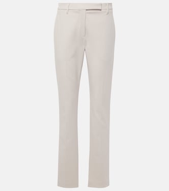 Schmale Hose aus einem Baumwollgemisch | Brunello Cucinelli