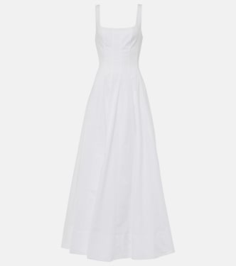 Wells cotton poplin maxi dress | Staud