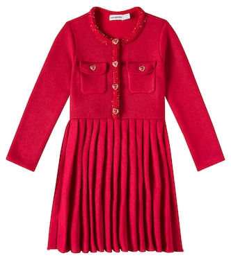 Embellished pleated dress | Self-Portrait Kids
