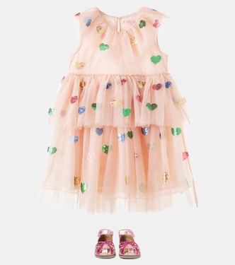 Sequined tulle dress in pink - Konges Slojd | Mytheresa