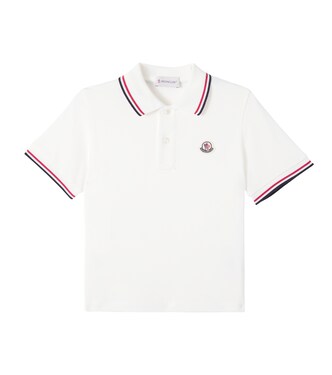 Logo cotton piqué polo shirt | Moncler Enfant