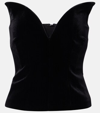 Velvet corset top | Roland Mouret
